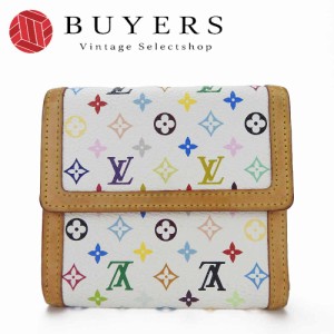 中古  LOUIS VUITTON ルイヴィトン M92983 ポルトモネビエカルトクレディ Wホック財布 コンパクトウォレット モノグラムマルチカラー ブ