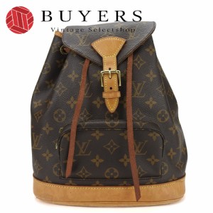 中古 ルイ・ヴィトン リュック・デイパック モンスリMM M51136 モノグラムキャンバス ブラウン 普段使い LOUIS VUITTON