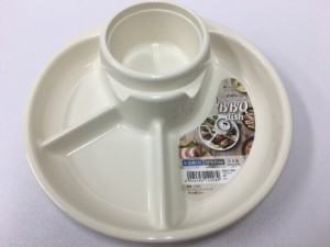 バーベキューディッシュ アイボリー 白 バーベキュー皿 BBQ dish ワンプレート アウトドア レジャー BBQ バーベキュー キャンプ ソロキャ