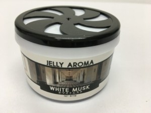 【2セット】JELLY AROMA ホワイトムスク 70g 車のさわやか芳香剤 アロマ いい香り ニオイ 臭い 消臭 高級感 MUSK 室内用 車内用 ドリンク