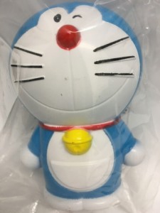 【2セット】ドラえもん バンク（ウインク版）貯金箱 小銭入れ コイン 500円玉貯金 お財布 お小遣い お年玉 入れ 貯める 記念硬貨 ブルー 