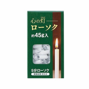 【2セット】心の灯ローソク 5分 約45g 防災 防犯 喫煙 仏具 安全対策 災害対策 防災用品 緊急時 災害時 停電 充電 避難時 防災グッズ 救