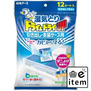 ドライ＆ドライＵＰ 引き出し・衣装ケース用 １２枚 日用品 除湿剤 シートタイプ 衣類保存用 生活雑貨 消耗品 おしゃれ かわいい シンプ