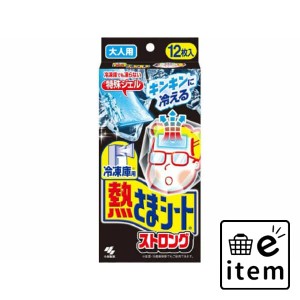 冷凍庫用 熱さまシートストロング 大人用 12枚 日用品 ヘルスケア用品 冷却シート 生活雑貨 消耗品 おしゃれ かわいい シンプル 便利 流