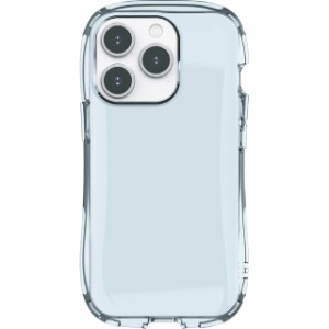iPhone 15 Pro 対応 クリスタルクリアケース スマホカバー(ライトブルー)GMD-17LBL 送料無料