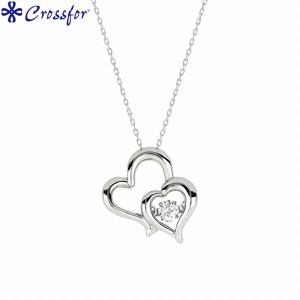 取寄品 Crossfor New York クロスフォー NYP-663 Sweet Heart スイートハート ペンダント シルバー ネックレス レディース アクセサリー 