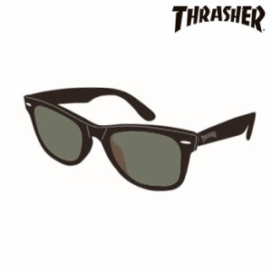 取寄品 正規品 THRASHER スラッシャー サングラス UVカット 偏光レンズ ERDE エルデ 1027 BK-GMP ユニセックス メンズ レディース 送料無