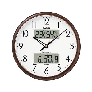 取寄品 正規品 CASIO時計 カシオ 掛け時計 掛時計 ITM-650J-5JF アナログ表示 液晶日付表示 電波時計