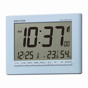取寄品 正規品 RHYTHM リズム時計 8RZ203SR04 スタンダード フィットウェーブD203 デジタル表示 置き時計