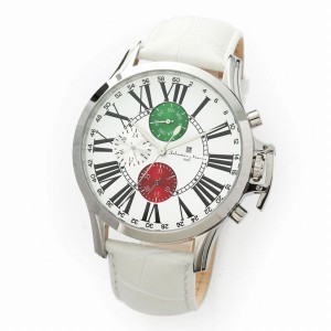 取寄品 正規品 Salvatore Marra 腕時計 サルバトーレマーラ SM23101-SSITALY 日常生活防水 日付曜日表示 レザーベルト 防水 メンズ腕時計