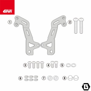 givi ( ジビ ) ユニバーサル スクリーン 取り付け 方法の通販｜au PAY