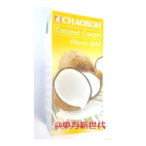 【12個/1ケース売り】【送料無料】CHAOKOH　チャオコー ココナッツクリーム　1000mlX12個（紙パック）【純正椰漿】タピオカ、デザートや