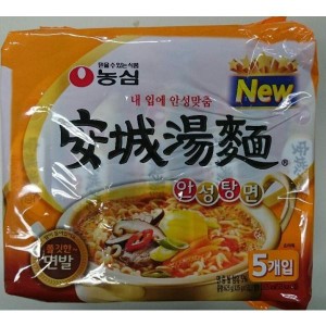 韓国食品　安城湯麺（即席中華めん）625g（125gX5食入り）、韓国インスタント麺♪
