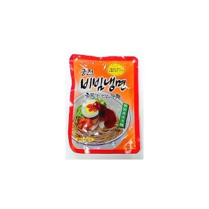 韓国食品　宮殿ビビム冷麺セット(麺・スープ) 220g（めん160ｇ）、即席冷麺、韓国本場の冷麺が味わえる♪