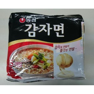 韓国食品　じゃがいも麺（即席めん）585g（110gX5食入り）、韓国インスタント麺♪