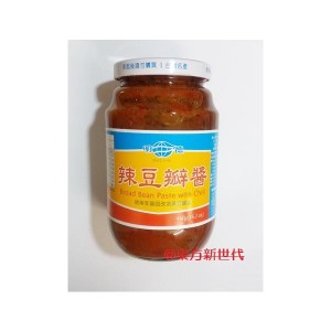 横浜中華街　台湾老舗　明徳食品　 辣豆板醤(唐辛子味噌）460g、辣豆瓣醤、トウバンジャン。防腐剤＆人口色素は無添加、すべて天然材料を