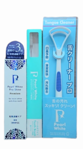 薬用パールホワイト　プロシャイン　プレミアム40ｇ＋ホワイトニング専用歯ブラシ＋舌クリーナープロ