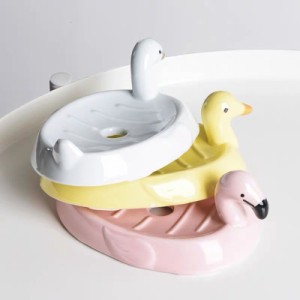 SOAPホルダーセラミックソープトレイ排水石鹸箱創造的石鹸ケースの浴室装飾アクセサリー