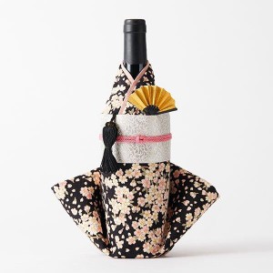Kimono 着物 ボトルカバー 「古典(さくら)」 ファーストライン Kimono BOTTLECOVER 着物 ワイン 日本酒 シャンパン ギフト プレゼント お
