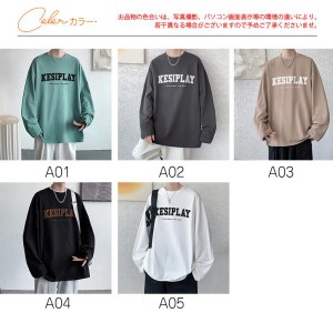 激安 トレーナー メンズ カットソー トップス 長袖Tシャツ 英文字 クルーネック 部屋着 カジュアル ゆったり トレンド おしゃれ イベント