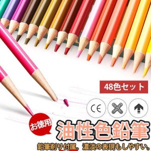 色鉛筆 鉛筆 油性 スケッチ 48色セット カラーペン 高品質 お絵かき 色えんぴつ 文具 塗り絵 漫画 プレゼント 入学 卒業 誕生日 祝い 文