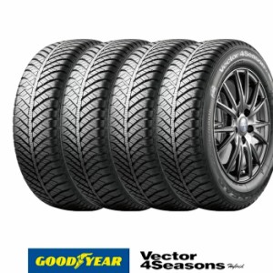 オールシーズンタイヤ 165/55R15 75H 4本セット グッドイヤー Vector 4Seasons Hybrid （ ベクター 4シーズンズ ハイブリッド ） 国産 20