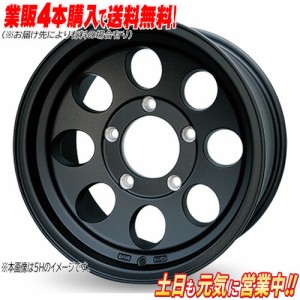 CAN JIMLINE TYPE2 ジムライン タイプ2 マットブラック 16インチ 6H139.7 8J-28 4G ランクル 60 70 ワイド プラド 70 ワイド 1本