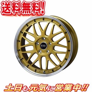 TAW トライアルファ レオウィング FM9 ゴールド 18インチ 5H114.3 7.5J+45 4G プリウスα エスティマ リーフ ジェイド 1本