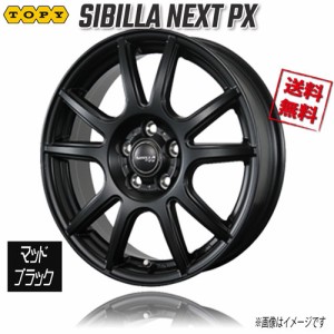 トピー シビラネクスト PX マットブラック 17インチ 5H100 7J53 4本 67 業販4本購入で送料無料