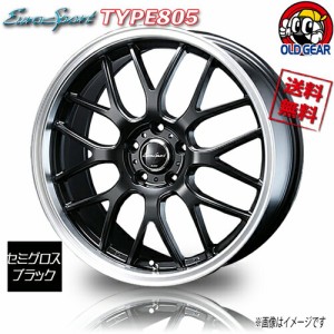 BLEST ユーロスポーツ TYPE805 セミグロスブラック メッシュ 19インチ 5H100 7.5J+50 1本