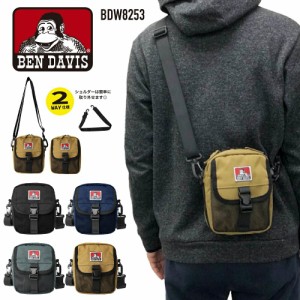 BEN DAVIS ベンデイビス ミニショルダーバッグ 斜め掛けバッグ ミニバッグ サブバッグ 2WAY 軽量 BDW-8253 ポーチ 普段使い タウン デイ