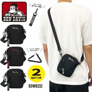 BEN DAVIS ベンデイビス ショルダーバッグ BDW-8332 斜め掛けバッグ ポーチ サブバッグ 縦型ショルダー CLEAR MINI SHOLDER クリアミニシ