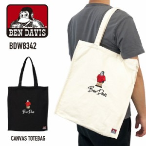 BEN DAVIS ベンデイビス キャンバストートバッグ BDW-8342 帆布バッグ キャンバス トート スクールサブバッグ EMBRO TOTE BAG 肩かけ 手