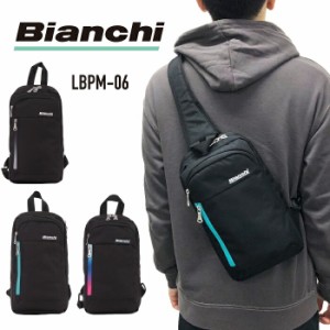 Bianchi ビアンキ ボディバッグ ワンショルダーバッグ LBPM-06 斜め掛けバッグ サブバッグ 軽量 グラデーションファスナー アウトドア 旅