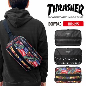 THRASHER スラッシャー ボディバッグ ワンショルダーバッグ ウエストバッグ ヒップバッグ サブバッグ 普段使い タウン カジュアル アウト