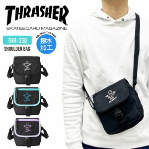 THRASHER スラッシャー ショルダーバッグ 縦型ショルダー カブセ サブバッグ 斜め掛け 肩掛け GONZ ゴンズ マークゴンザレス 普段使い タ