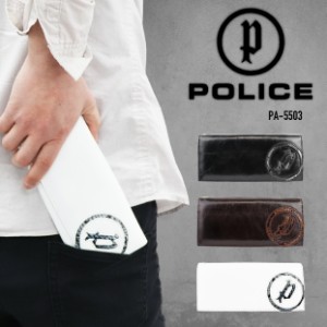 POLICE ポリス 牛革 ロングウォレット かぶせ長財布 メンズ EVEN(イーブン)シリーズ PA-5503