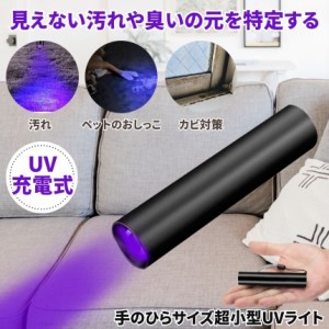 懐中電灯 ブラックライト ハンディライト led ライト UV 紫外線 充電式 最強 ハンディ高輝度 USB充電式 ハンドライト 小型 軽量 おしっこ