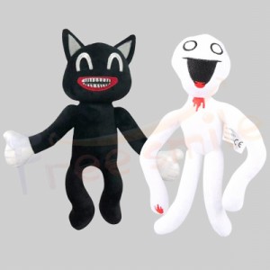 カートゥーンキャット ぬいぐるみ 漫画猫人形 30cm サイレンヘッド Siren Head SCPの物語 かわいいぬいぐるみ おもちゃ 枕家の装飾クッシ