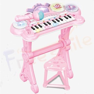 子ピアノ ピアノ のピアノ 子供用 キッズ 光る ミニピアノ マイク付き 電子 キーボード 録音 多機能 知育玩具 誕生日 こどもの日 クリス