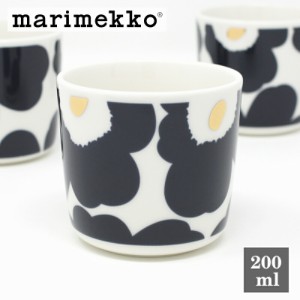 マリメッコ ラテマグ ウニッコ ダークブルー×ゴールド （1個単位） 【日本限定】 marimekko コップ コーヒーカップ UNIKKO No.152(39)  