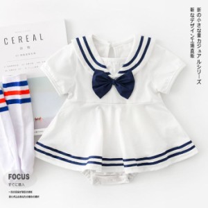 ベビー服 可愛い ボディシャツ ロンパース  新生児 赤ちゃん ベビー 子供服 ワンピース ホワイト 女の子 夏服 夏新品