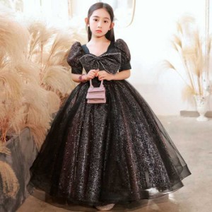 子供ドレス dress キッズドレス プリンセスドレス 女の子 発表会ドレス ロングドレス  ジュニアドレス 子供服 花嫁 パーティードレス お