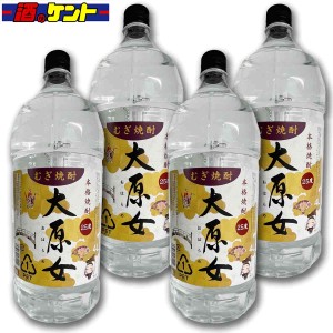 大原女 本格 麦 焼酎 25度 4L 4000mL 【4本セット】