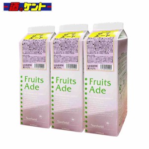 三田飲料 ゆずエード 1L パック 希釈用 シロップ 1000ml 割材 かき氷 カフェ スイーツ　【3個セット】