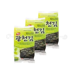 送料無料！　【箱売り】ボンヨンフーズ 光天 味付けのり （カット） お弁当のり 韓国海苔 箱売り 1BOX（3P×24袋） 韓国産　並行輸入品