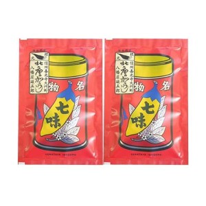 送料無料！【2袋セット】八幡屋磯五郎 七味唐辛子(袋) 18g×2袋