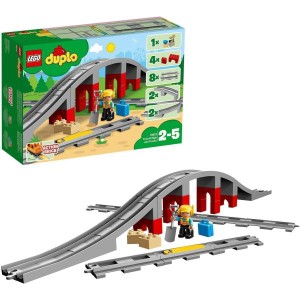 送料無料！レゴ(LEGO)デュプロ あそびが広がる! 鉄道橋とレールセット 10872 ブロック プレゼント幼児 赤ちゃん 電車 でんしゃ 男の子 女