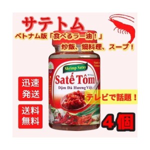 送料無料！【４個セット】XinChao! ベトナムサテトム 100g×4個