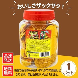 送料無料！やおきんポット入り海賊金貨チョコ100枚（600ｇ）